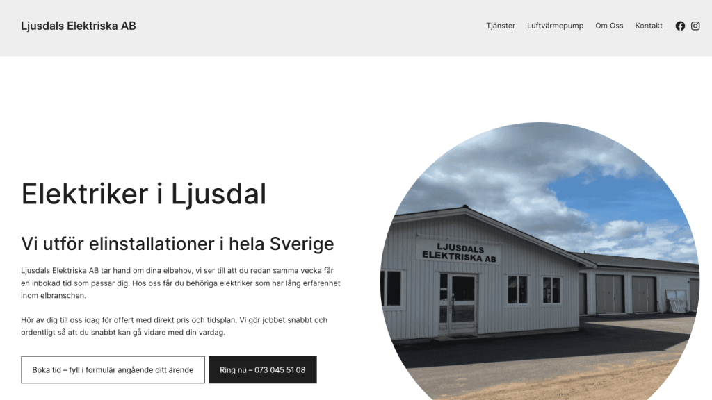 kundcase ljusdals elektriska AB